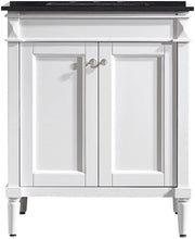 Charlotte 30” White Vanity Unit With Marble Top