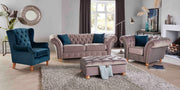 Carrara Chesterfield 3 Seater Sofa Plush