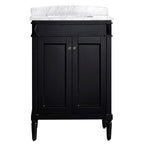 Charlotte 24” Royal Blue Vanity Unit With Marble Top