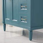 Charlotte 36” Royal Green Vanity Unit With Marble Top