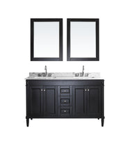 Charlotte 60” White Vanity Unit With Marble Top