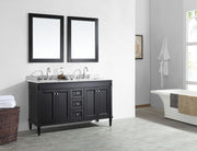 Charlotte 60” White Vanity Unit With Marble Top