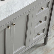 Charlotte 36” Grey Vanity Unit With Marble Top