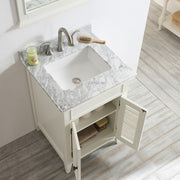 Classic 24” Antique Beige Vanity With Marble Top