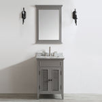 Classic 24” Grey Vanity Unit With Marble Top