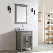 Classic 24” Grey Vanity Unit With Marble Top