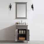 Classic 24” Grey Vanity Unit With Marble Top