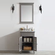 Classic 24” Grey Vanity Unit With Marble Top