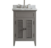Classic 24” Grey Vanity Unit With Marble Top
