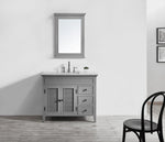 Classic 42” Grey Vanity Unit & Marble Top