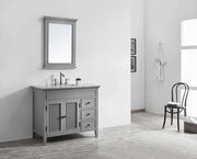 Classic 42” Grey Vanity Unit & Marble Top