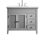 Classic 42” Antique White Vanity Unit & Marble Top