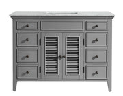 Classic 48” Grey Vanity Unit With Marble Top