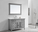 Classic 48” Grey Vanity Unit With Marble Top