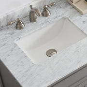 Classic 60” Grey Vanity With Marble Top