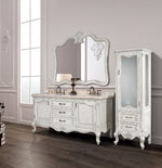 1600MM White Vanity Unit - Double Basin