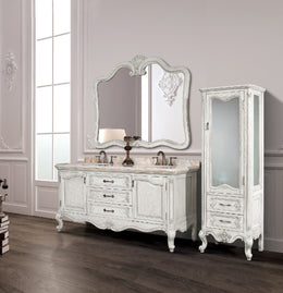 1600MM White Vanity Unit - Double Basin