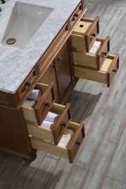 Dakota 1240MM Oak Brown Vanity Unit Marble Top