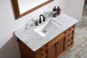 Dakota 1240MM Oak Brown Vanity Unit Marble Top