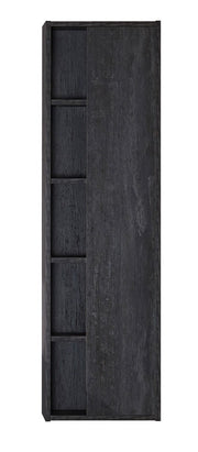 Modern Dark Grey Side Cabinet 16”