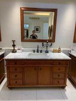 Dakota 1540MM Oak Brown Vanity Unit Marble Top