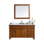 Dakota 1540MM Oak Brown Vanity Unit Marble Top