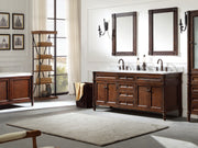 1850MM Brown Marble Vanity Unit - Double Basin