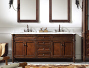 1850MM Brown Marble Vanity Unit - Double Basin