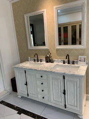 1600MM White Marble Vanity Unit – Exclusive Model