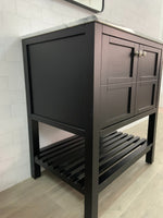 Belmont 600MM Carrara Marble White Vanity Unit