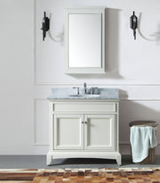 Classic 900MM Antique White Vanity Unit Marble