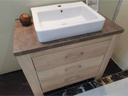 Modern 36” Oak Vanity Unit with Basin