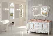 Luxury 1650MM Double Marble Vanity Unit – PURE WHITE