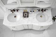 1500MM White Marble Vanity Unit – Exclusive Model