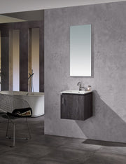 Modern 16” Elegant Grey Wall Hung Vanity Unit