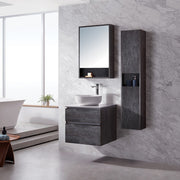 Modern 24” Elegant Grey Wall Hung Vanity Unit