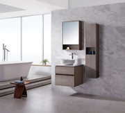 Modern 24” Oak Grey Wall Hung Vanity Unit