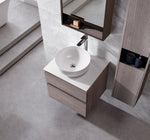Modern 24” Oak Grey Wall Hung Vanity Unit