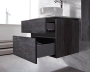 Modern 24” Elegant Grey Wall Hung Vanity Unit