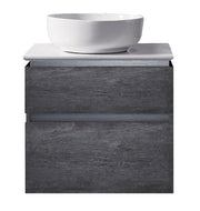 Modern 24” Elegant Grey Wall Hung Vanity Unit