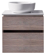 Modern 24” Oak Grey Wall Hung Vanity Unit