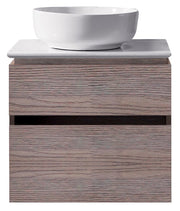 Modern 24” Oak Grey Wall Hung Vanity Unit