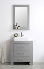 Modern 30” Grey Vanity Unit with Basin