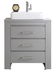 Modern 30” Grey Vanity Unit with Basin