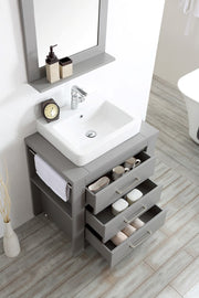Modern 30” Grey Vanity Unit with Basin