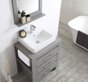 Modern 30” Grey Vanity Unit with Basin