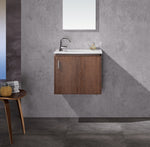 Modern 22” Dark Oak Vanity Unit Wall mounted