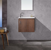 Modern 22” Dark Oak Vanity Unit Wall mounted