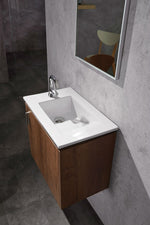 Modern 22” Dark Oak Vanity Unit Wall mounted