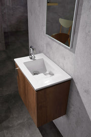Modern 22” Dark Oak Vanity Unit Wall mounted